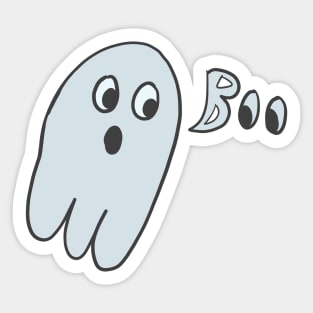 Scaredy Ghost Sticker